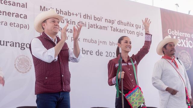 Esteban Villegas y Claudia Sheinbaum