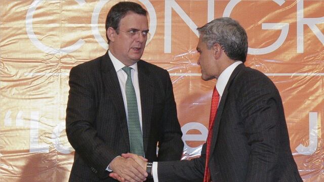 Ebrad y Mancera en noviembre del 2012. Foto: Juan Pablo Zamora / Cuartoscuro