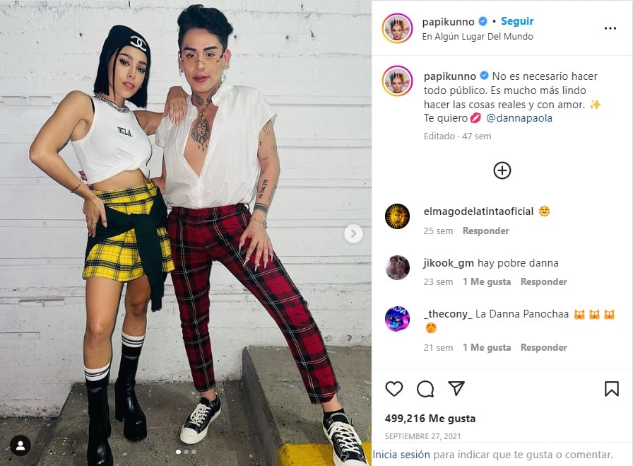 Danna Paola y Papi Kunno