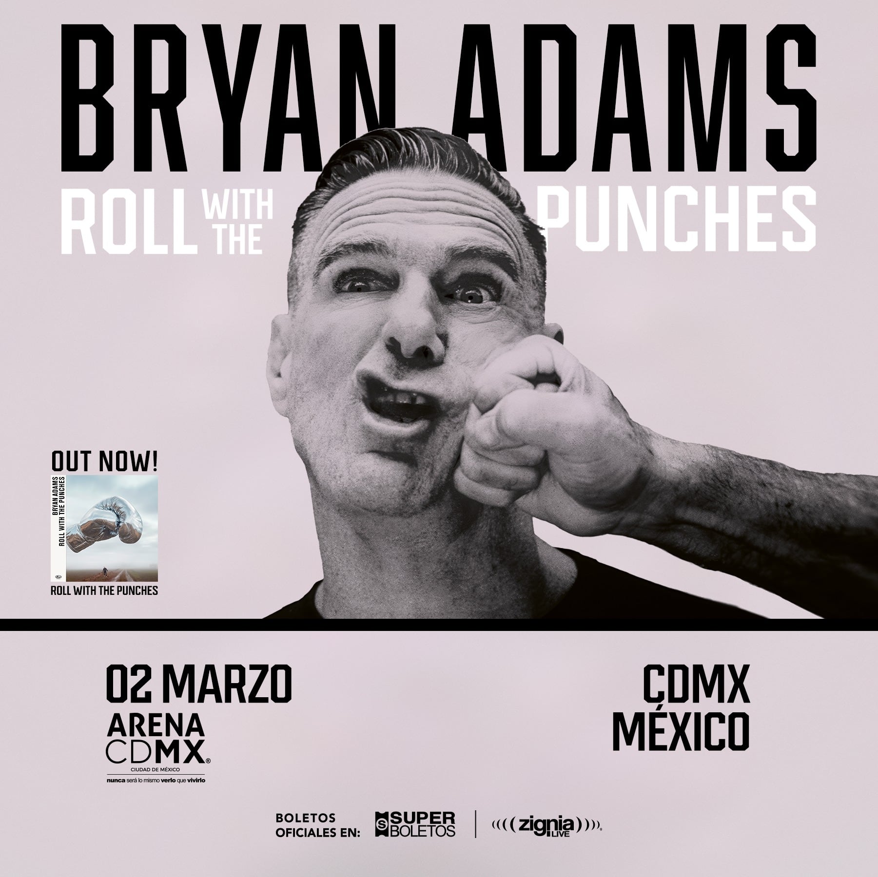 Concierto de Bryan Adams en Arena CDMX