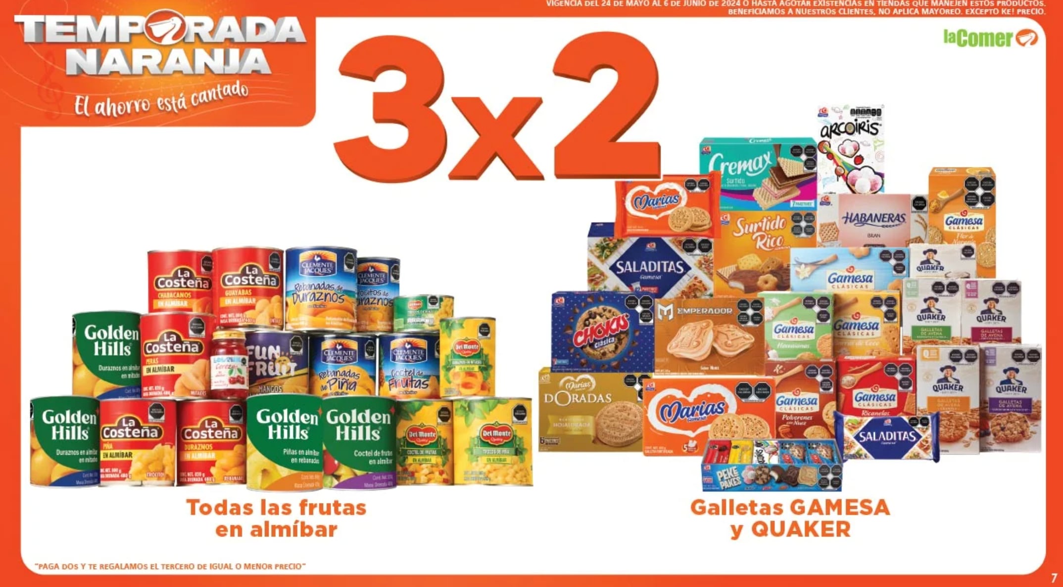 Ofertas en La Comer y Fresko