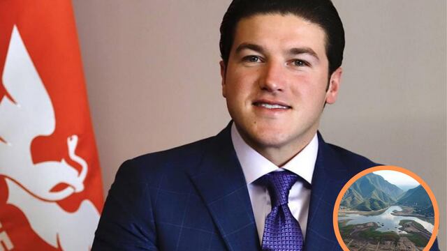 Samuel García presume que fotografía de la presa La Boca de Nuevo León, se parece al águila de Movimiento Ciudadano