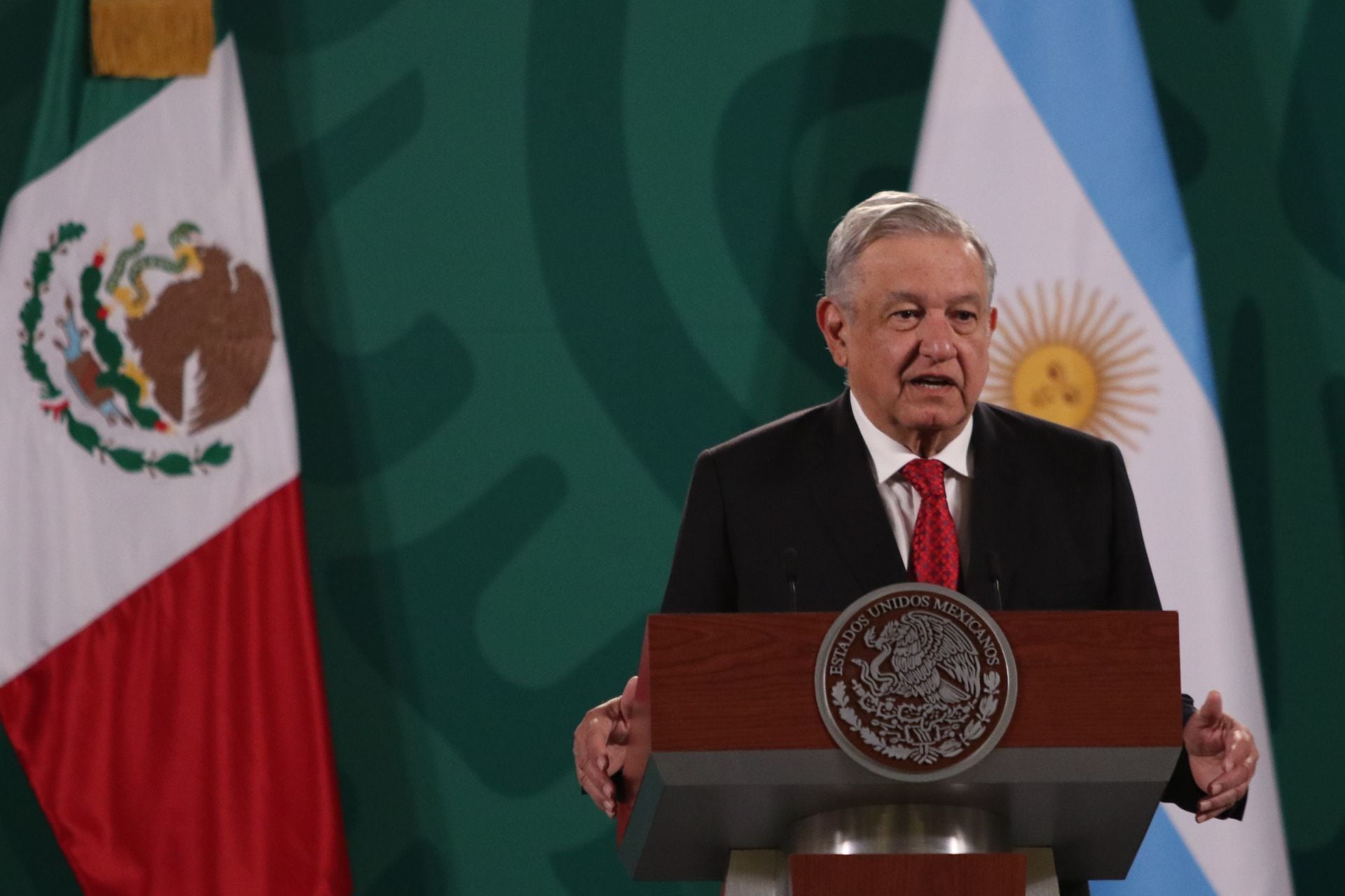 AMLO en su conferencia mañanera