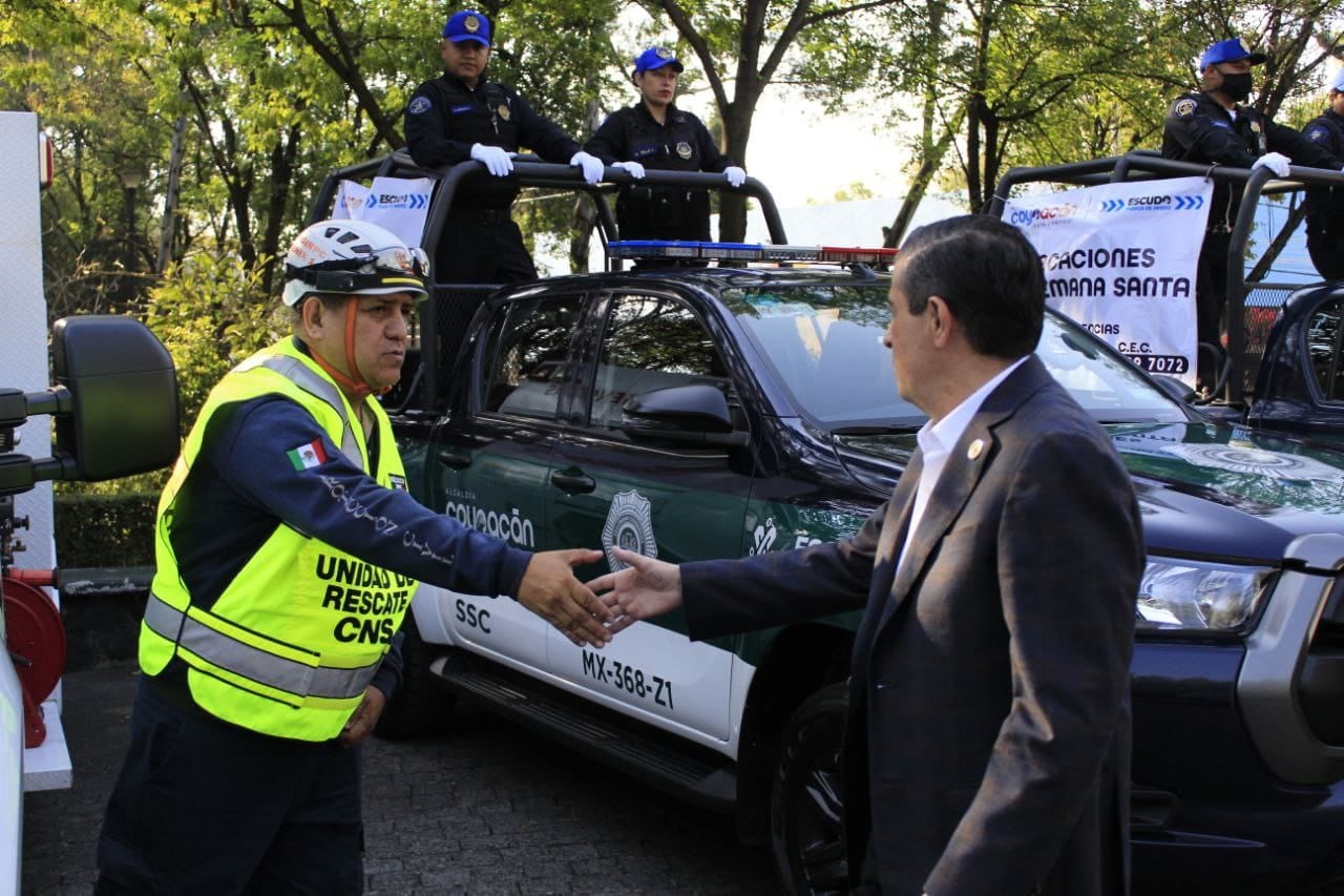 Operativo de seguridad en Coyoacán por la Semana Santa 2023