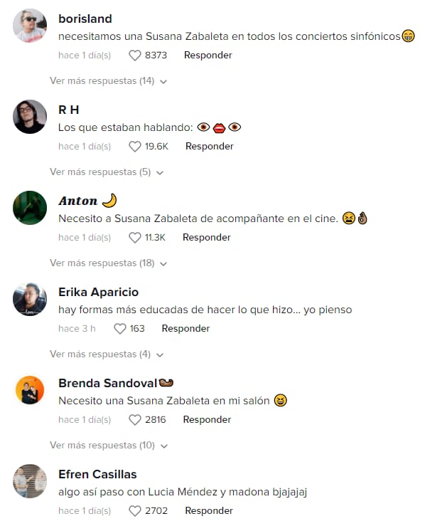Reacciones a Susana Zabaleta corriendo a fan que la interrumpió