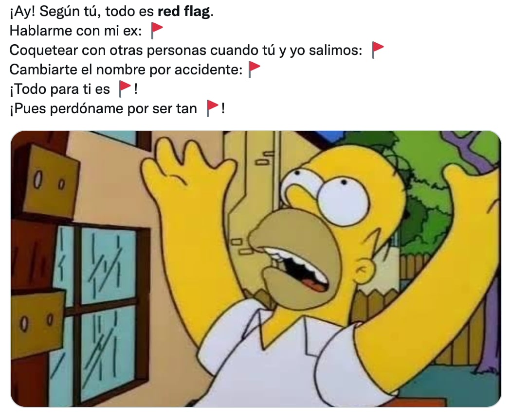 Memes sobre el emoji de red flag