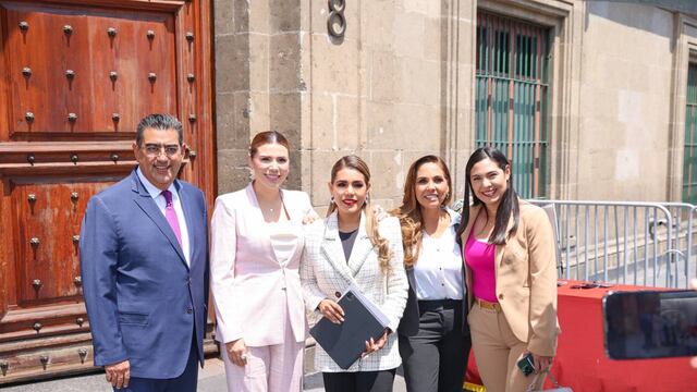 Evelyn Salgado y gobernadores se reúnen con AMLO