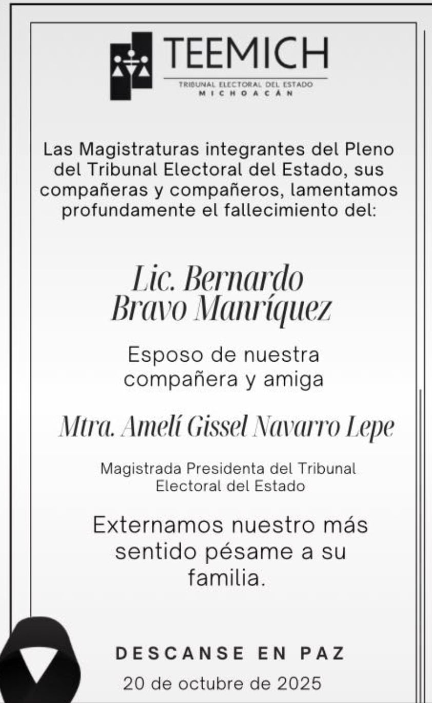 Amelí Gissel Navarrao Lepe recibe condolencias por asesinato de Bernardo Bravo