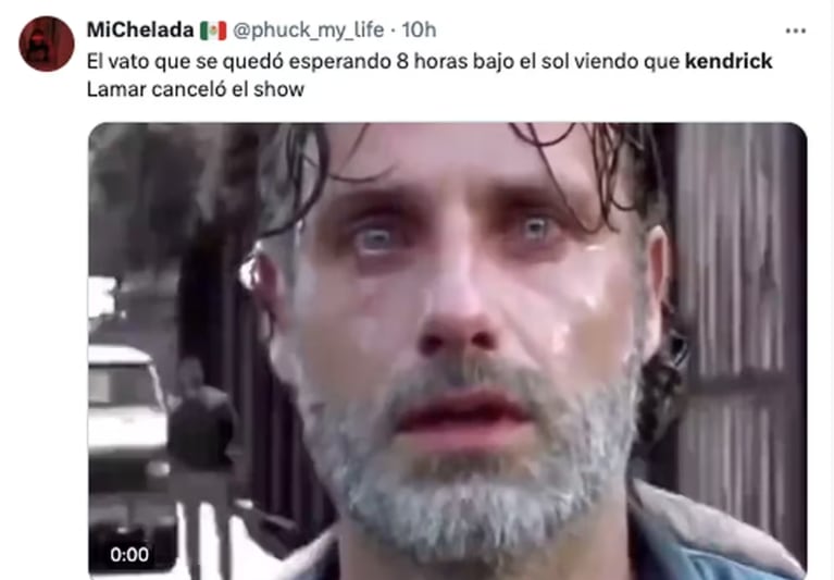 Meme de Kendrick Lamar cancelando en Tecate Pa’l Norte