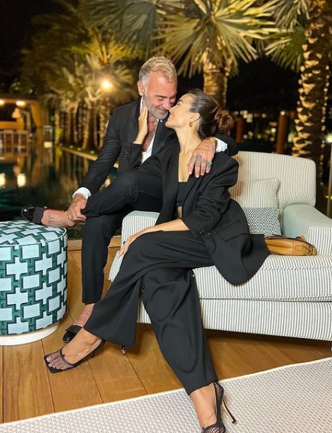 Gianluca Vacchi y Sharon Fonseca