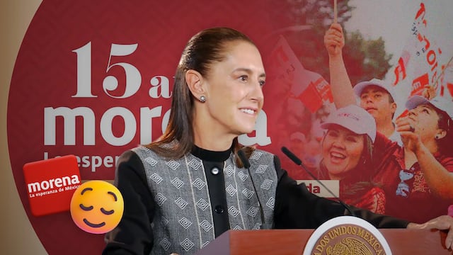 Claudia Sheinbaum celebra ser la primera mujer presidenta y con Morena.