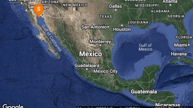 Sismo de magnitud 4.4 en San Felipe, Baja California