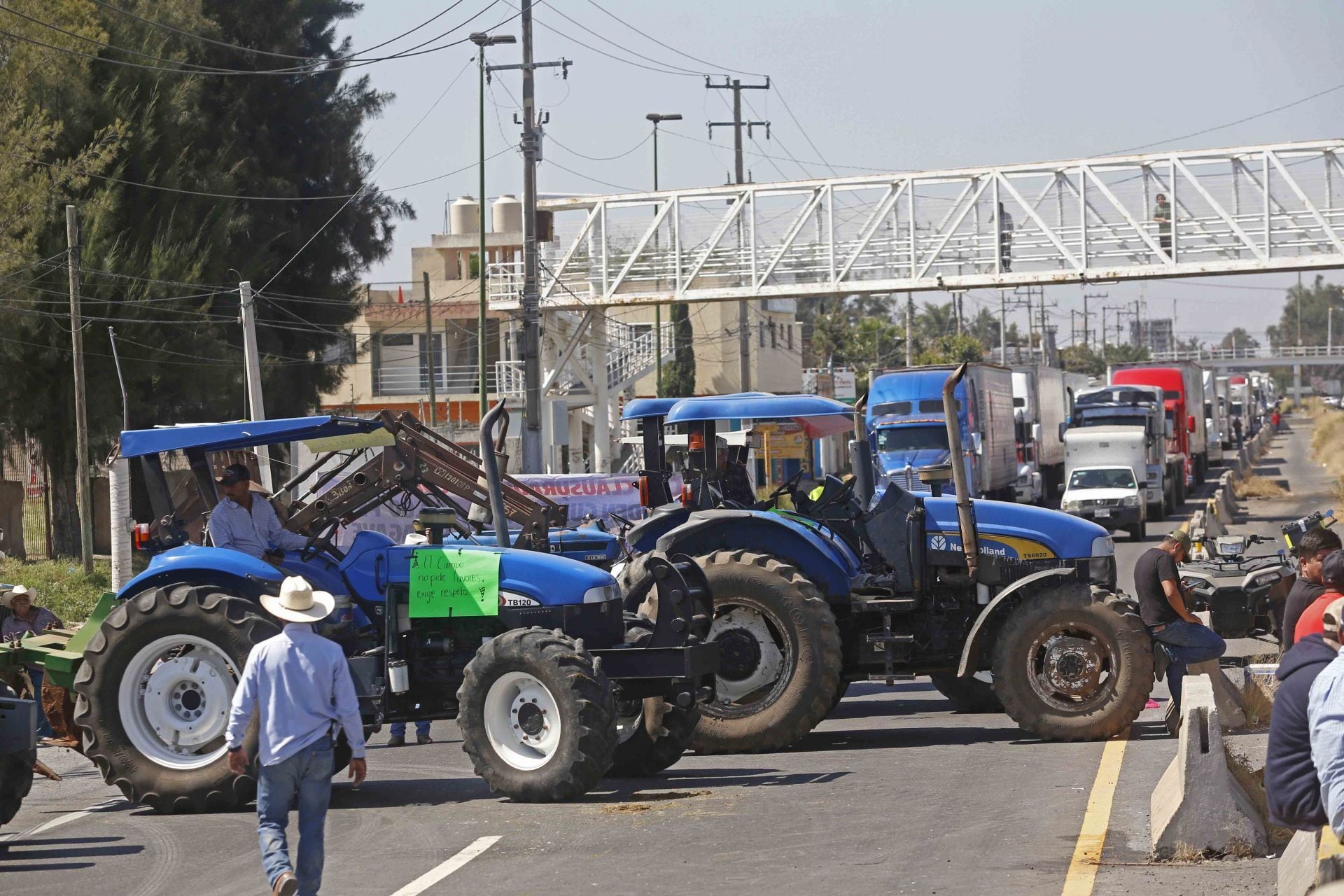 Bloqueos de agricultores en Michoacán, Guanajuato y Jalisco