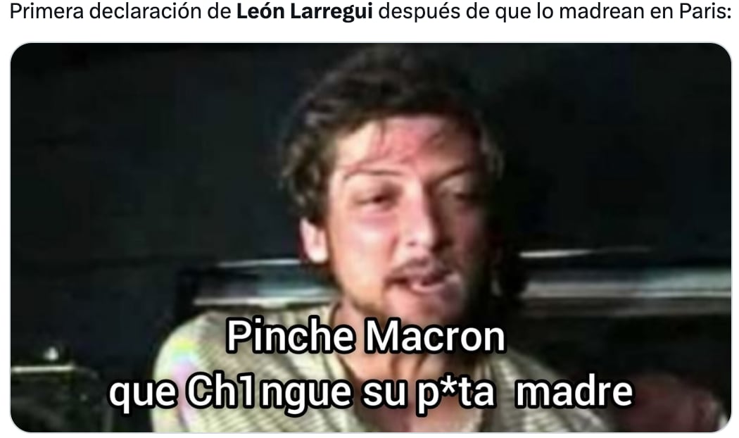 Memes de León Larregui golpeado en París