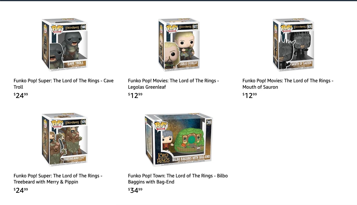 Este es el precio de los nuevos Funko Pop! de El Señor de los Anillos