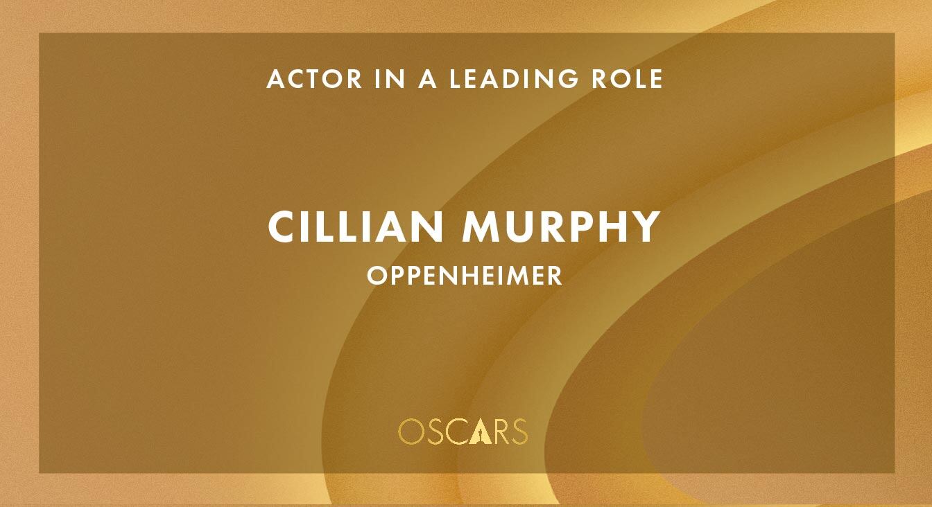 Cillian Murphy, ganador Premios Oscar 2024