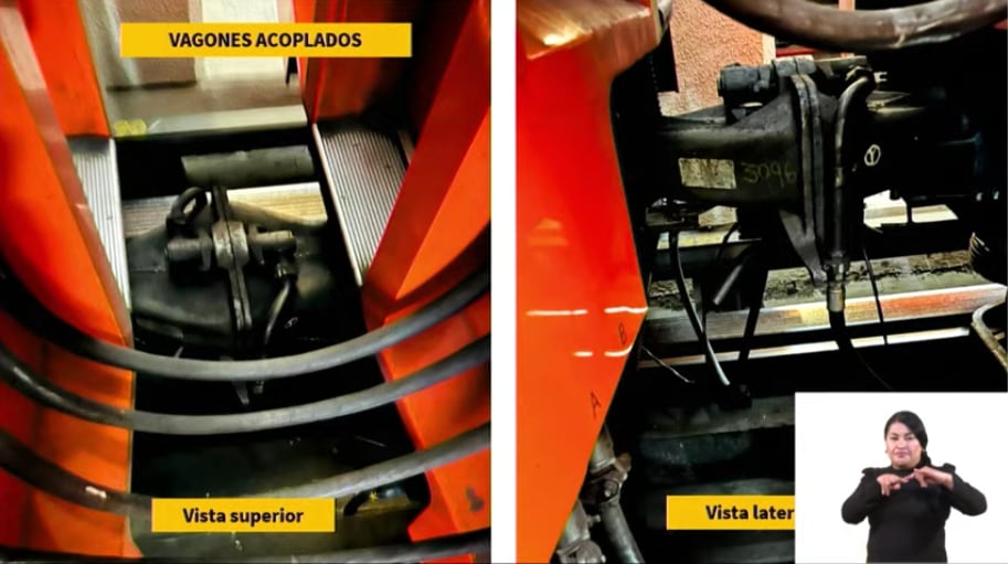 Cilindro se desprendio y causó el desplazamiento de los vagones del Metro Polanco