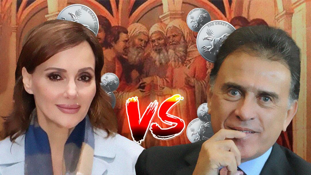 El significado de las monedas que Lilly Téllez le aventó a Miguel Ángel Yunes Linares en la Cámara de Senadores