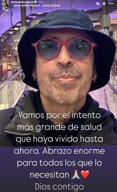 Salud de Memo del Bosque enciende alertas