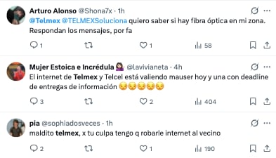 Se quejan por fallas en servicios de Telmex