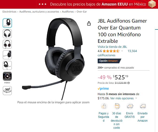 Audífonos JBL que Amazon tiene a un súper precio