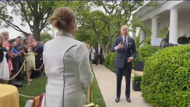 Joe Biden y Beatriz Gutiérrez Müller en celebración 5 de mayo