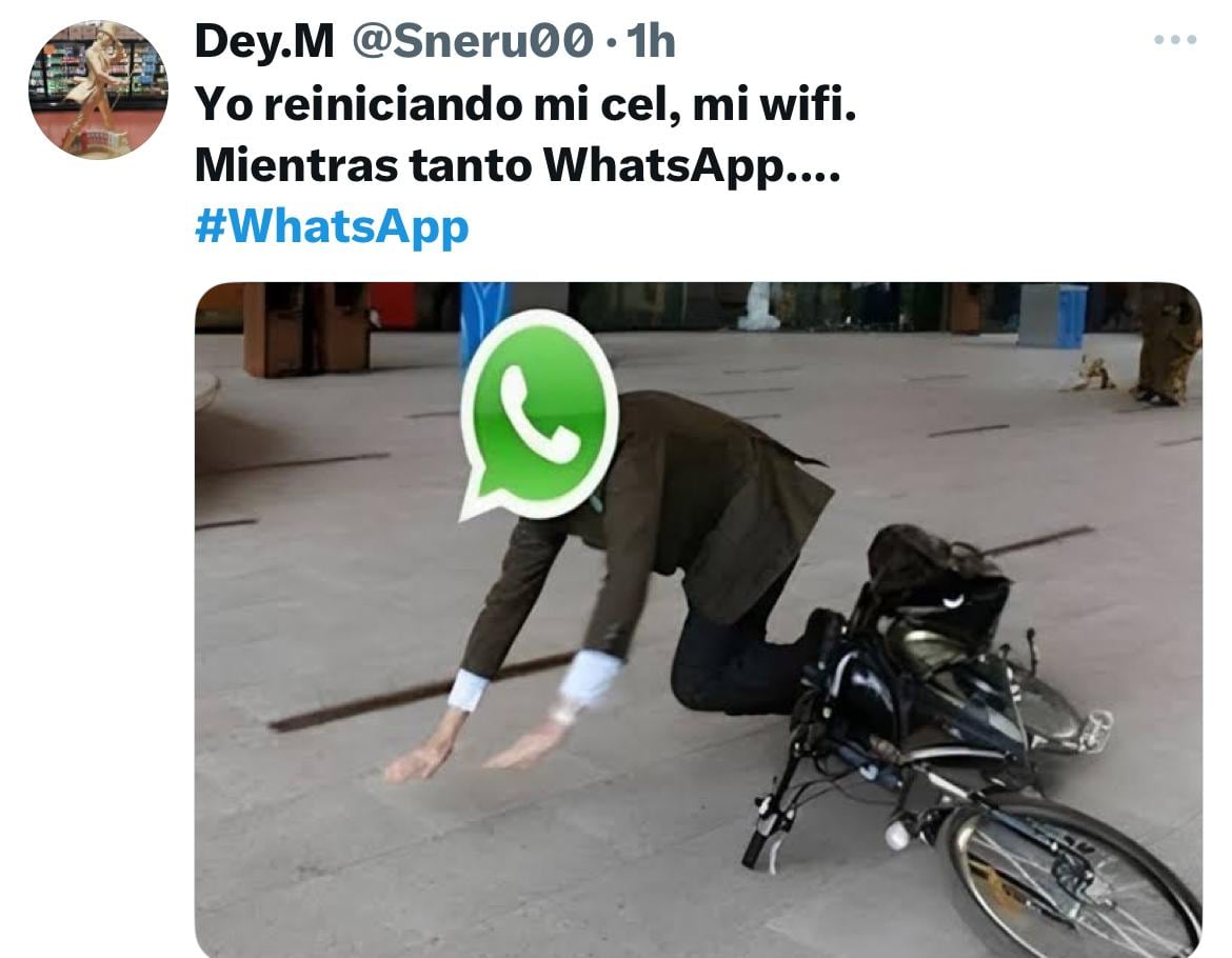 WhatsApp se cayó a nivel mundial y estallaron los memes