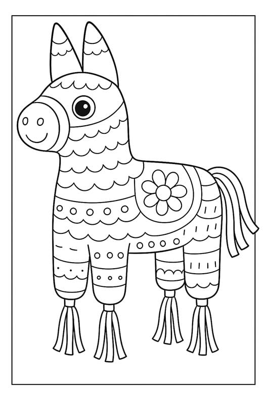 Dibujos animados del 15 de septiembre para colorear