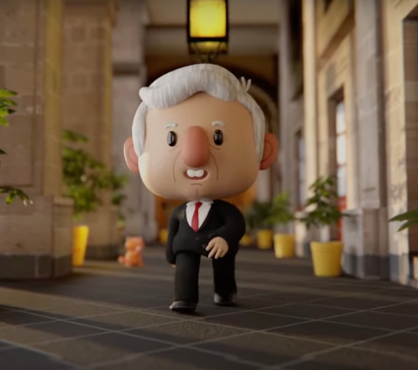 AMLO estrena intro de La Mañanera con animación tipo Funko