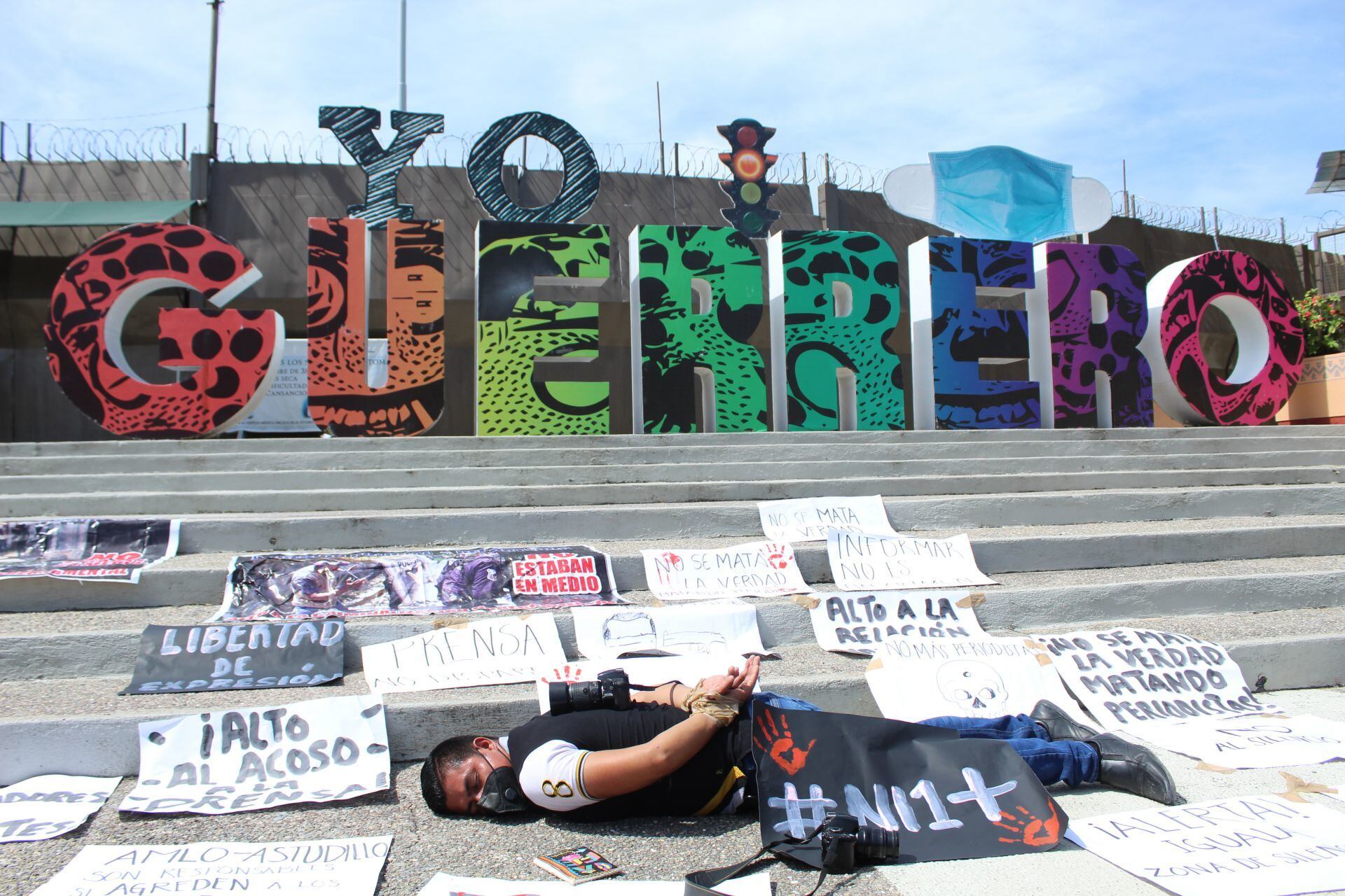 Protesta de periodistas