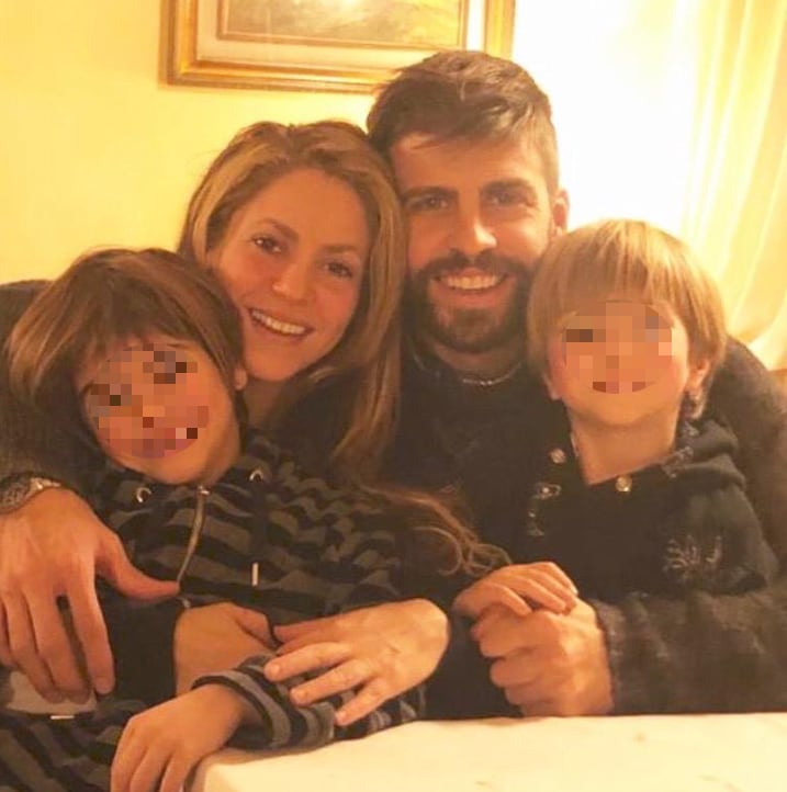 Shakira, Piqué e hijos