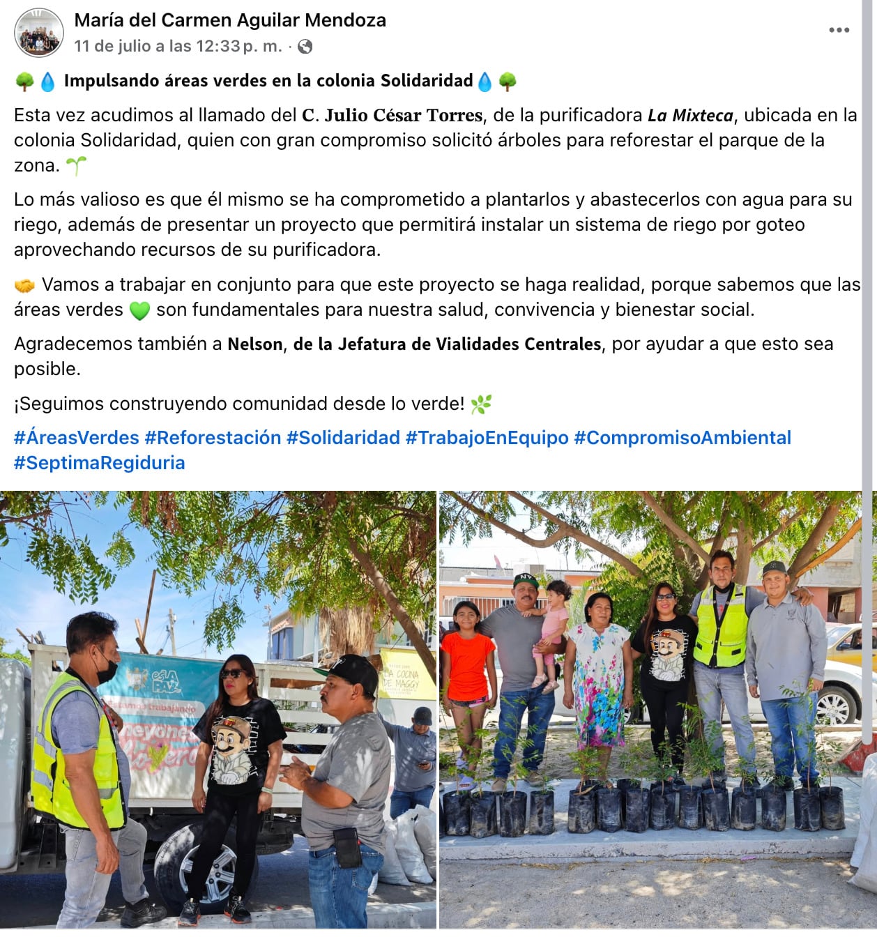 ¿Quién es María del Carmen Aguilar?
