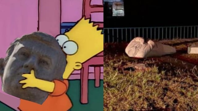 Caída de estatua de AMLO desata memes en redes sociales