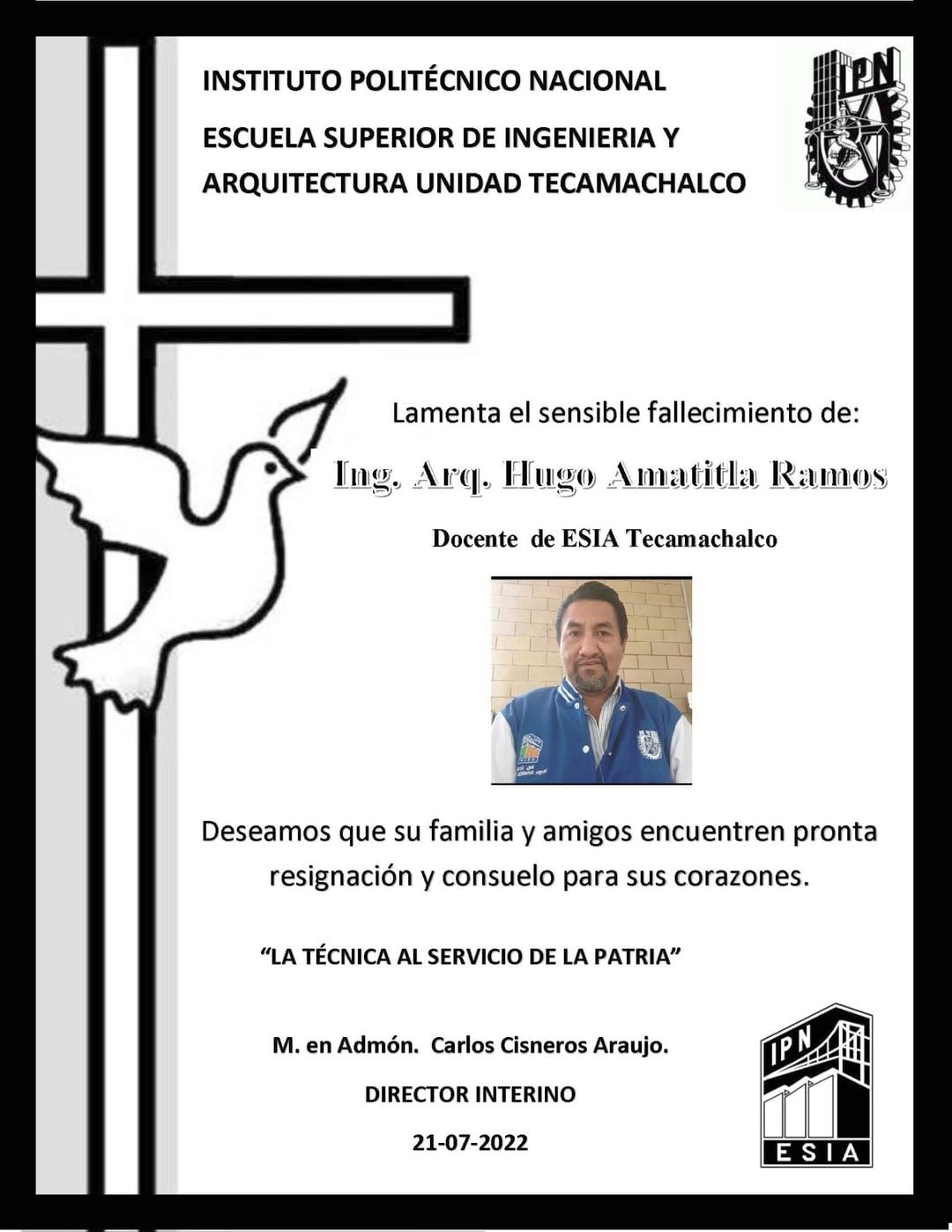 IPN: Hugo Amatitla Ramos y Miguel Ángel García Jasso murieron en un accidente en la autopista México - Veracruz