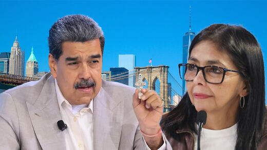 Delcy Rodríguez fue cuestionada sobre Maduro en Nueva York