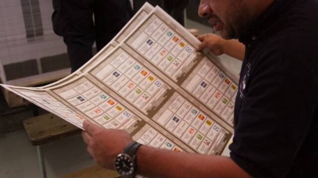 Boletas electorales. Votos.