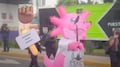 Un ajolote buscador aparece en protesta de madres buscadoras en CDMX