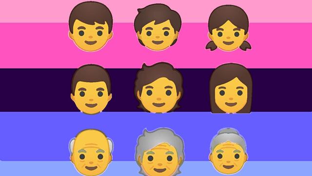 Emojis con género fluido en Android Q.