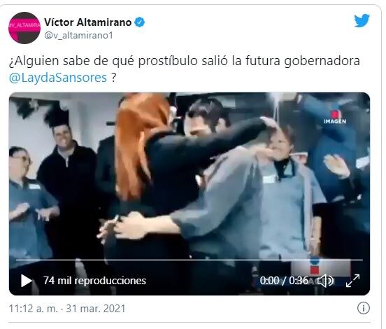 Publicación contra Layda Sansores