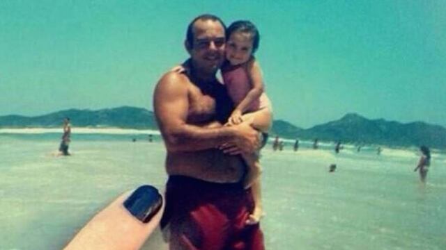 Juan Carlos Galli y su hija.