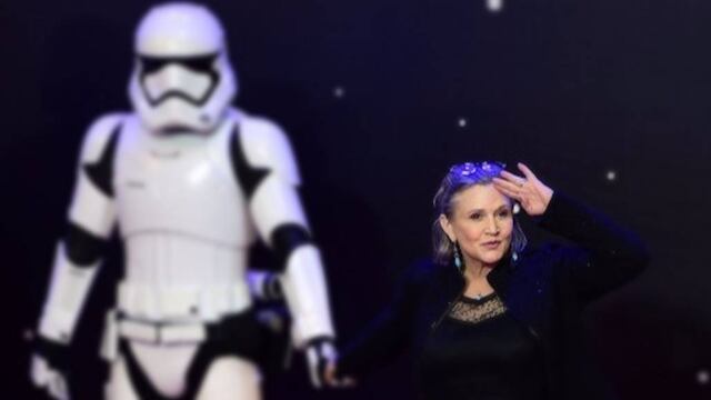 La actriz Carrie Fisher