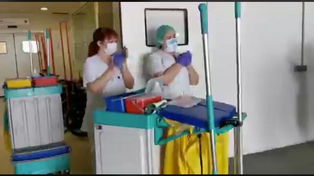 Un aplauso al personal de limpieza