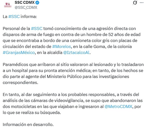 Metro CDMX descarta disparos en sus instalaciones; Policía confirma que huyeron por la Línea 9 y busca a responsables