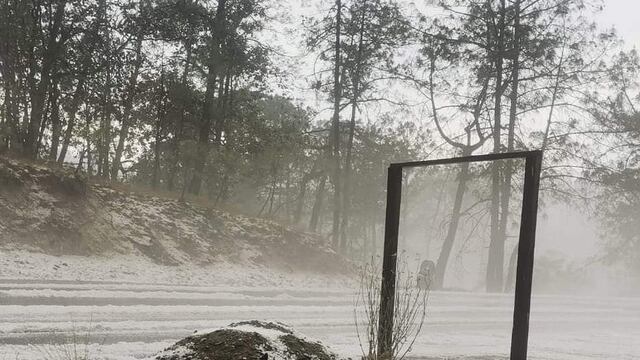 Granizo en Oaxaca