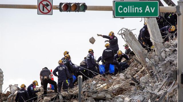 Edificio derrumbado en Miami