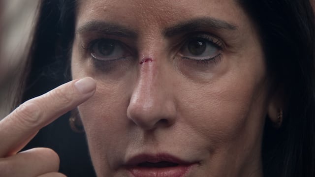 Lía Limón durante la protesta de alcaldes electos en el Congreso de la CDMX