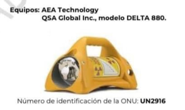 Fuente radioactiva modelo DELTA 880