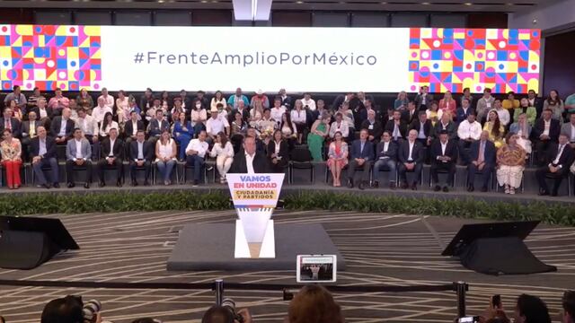 JESÚS ZAMBRANO EN CONFERENCIA DE FRENTE AMPLIO POR MÉXICO