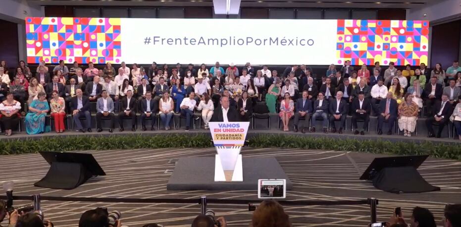 JESÚS ZAMBRANO EN CONFERENCIA DE FRENTE AMPLIO POR MÉXICO