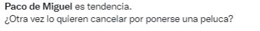 Defienden a Paco de Miguel.